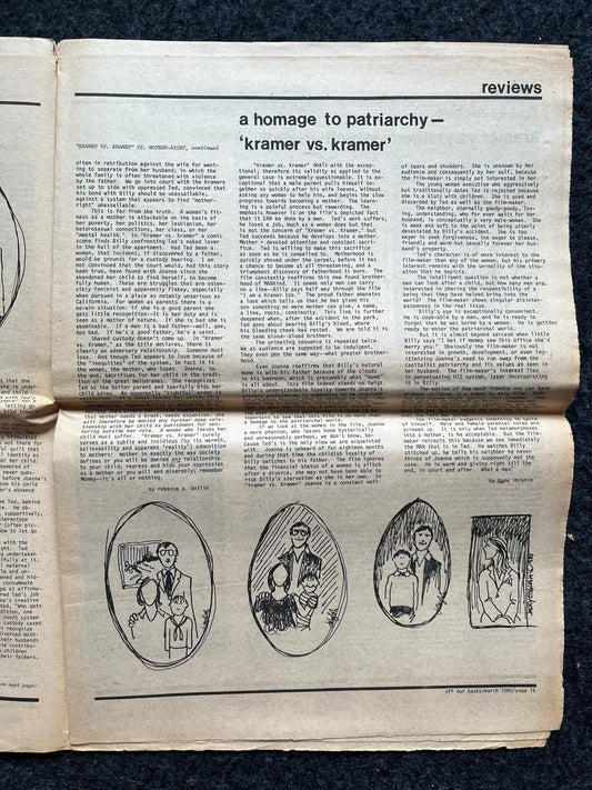 1970s Off Our Backs Feminist Newspaper, 2nd Wave Feminism, LGBT Memorabilia, Feminist Gifts, Female Empowerment, Gifts for Women, Womens Rig