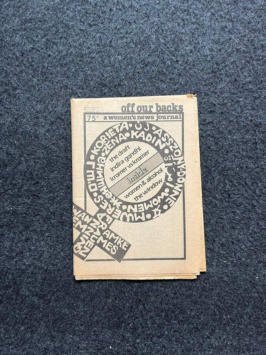 1970s Off Our Backs Feminist Newspaper, 2nd Wave Feminism, LGBT Memorabilia, Feminist Gifts, Female Empowerment, Gifts for Women, Womens Rig