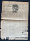 WW2 Declaration of War by Britain and France Sinking of British Cruise liner Athenia by German Uboats - Vintage Newspaper World War 2