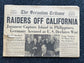 1941 WW2 San Francisco Air Raid Hoax- December 9th - Invasion of Hong Kong Guam Philippines Panama- Start of World War 2 Original Vintage