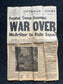 1945 WW2 Surrender Newspapers - VE Day and VJ Day - Axis Powers Surrender to End World War - Vintage Day Of Military Art - Gifts for Him,