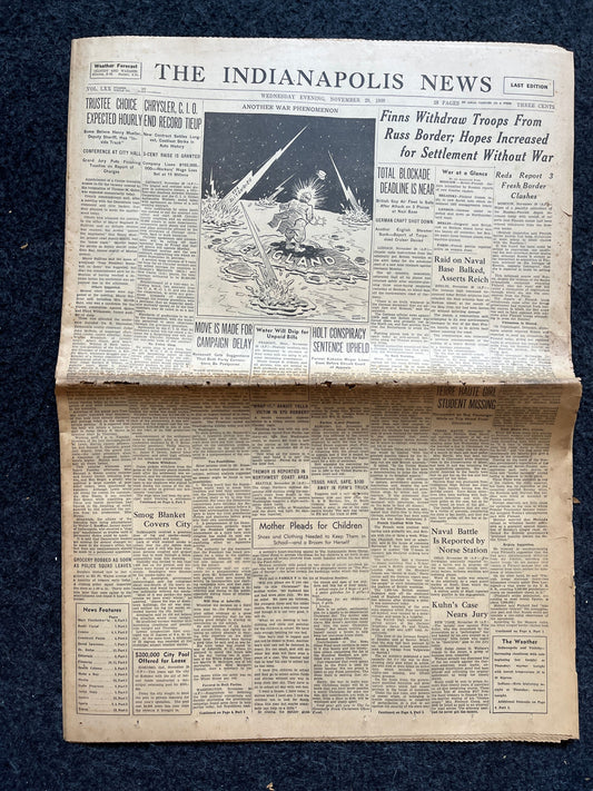 Best of the Rest - Early WW2 European Theatre Newspaper - Original Vintage World War 2 Memorabilia Newspaper, US Allied Forces Liberate WWII