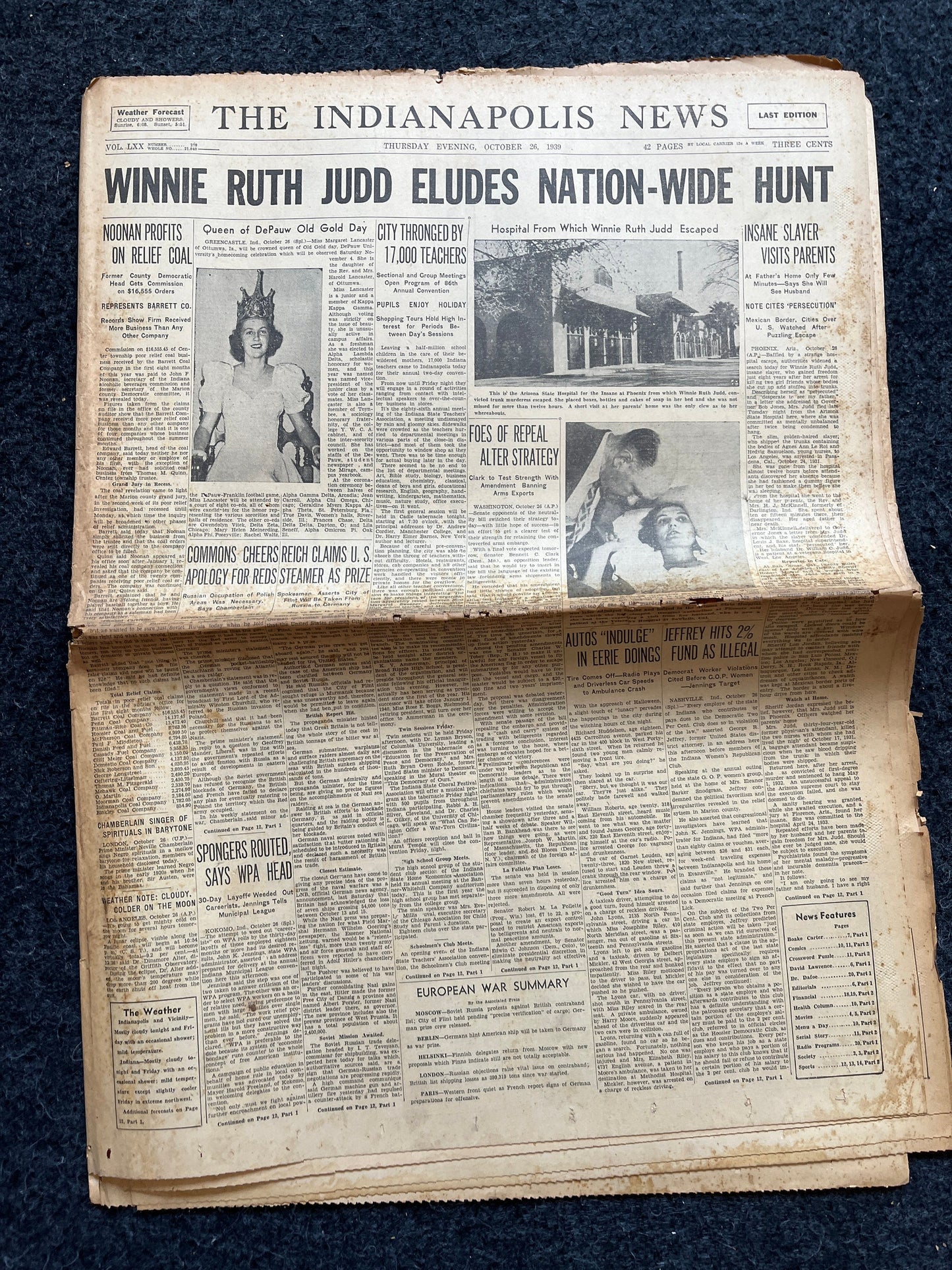 1939 American Serial Killer Winnie Ruth Judd Escapes Prison, Trunk Murders, True Crime, Famous Serial Killers, American History