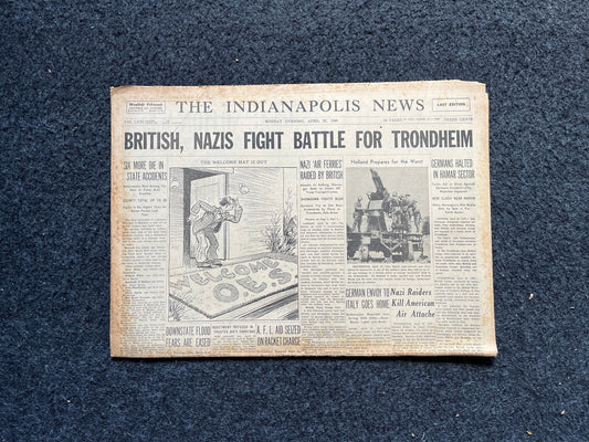 1940 Battle for Trondheim Norway, Invasion of Denmark, German Advances into France, World War 2 Memorabilia Gifts, History Gifts,