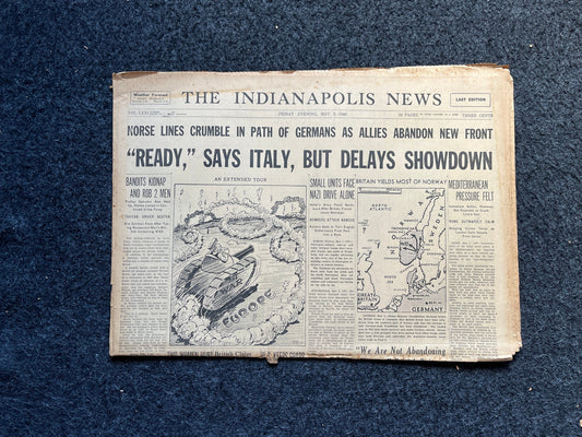1940 Italy Enters War, Norway Crumbles to German Onslaught, World War 2 Memorabilia Gifts, History Gifts, Dad Gifts, Military Memorabilia