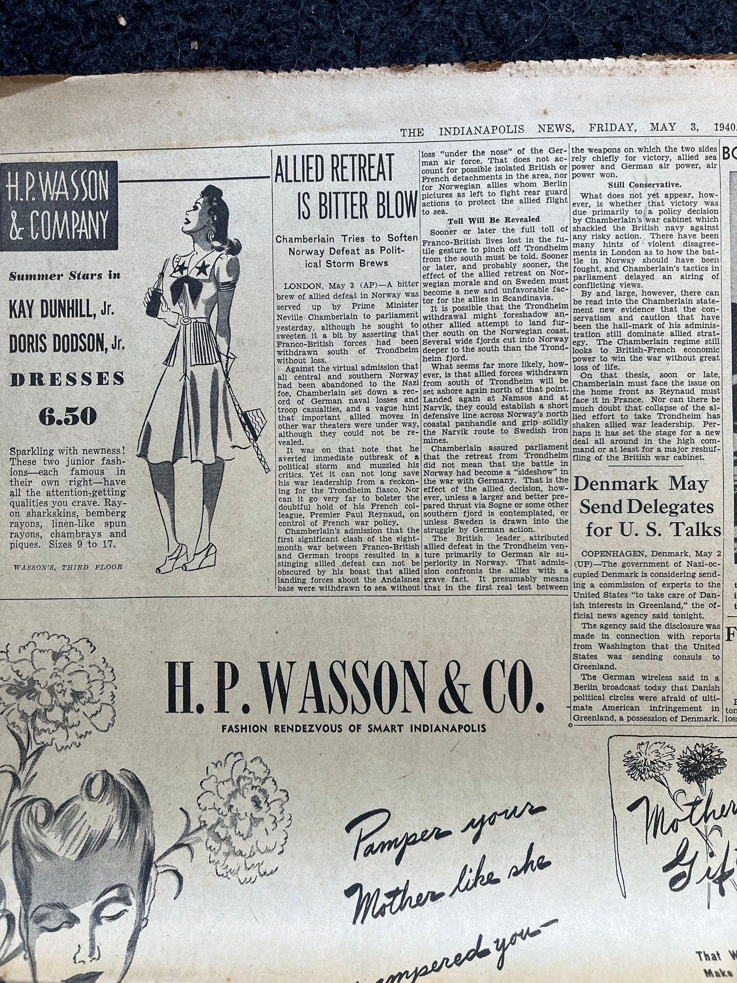 1940 Italy Enters War, Norway Crumbles to German Onslaught, World War 2 Memorabilia Gifts, History Gifts, Dad Gifts, Military Memorabilia