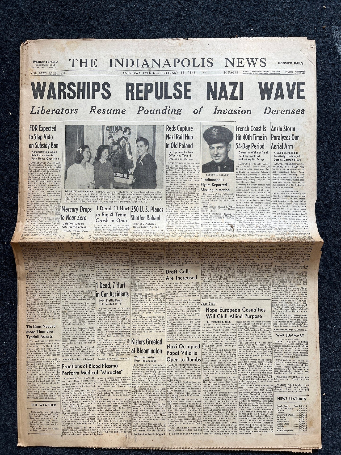 1944 World War 2 5th Army Invades Anzio Beachhead – Battle of Anzio Operation Shingle – Allied Capture of Rome Italy – Original Vintage