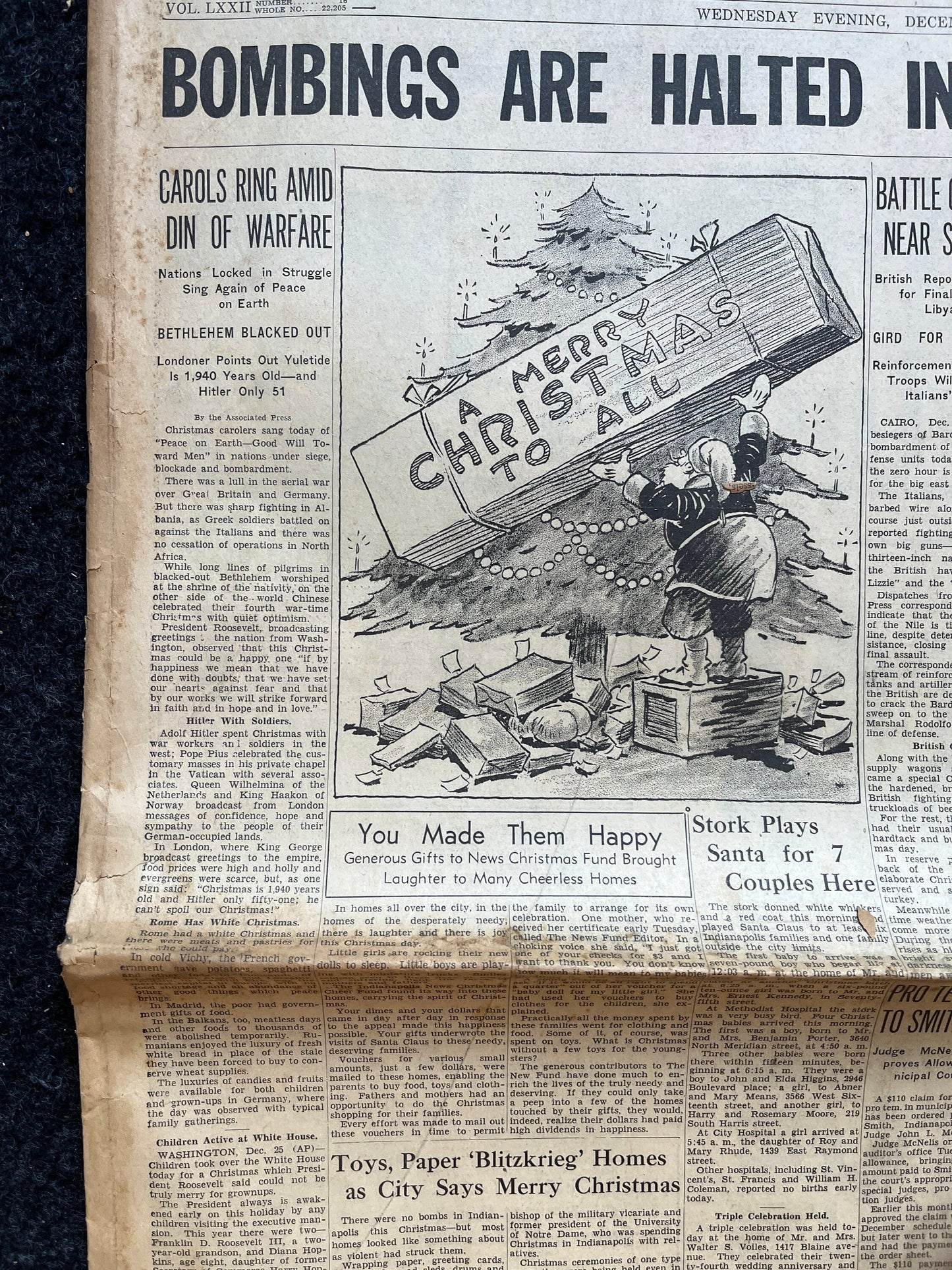 1940 Christmas Truce London Blitz Battle of Britain - Luftwaffe Bombing of London, Vintage WW2 Gifts, World War 2 Memorabilia, Military Gift