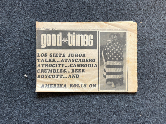 1970s Bombing of Cambodia, High Times Underground Newspaper, Black Panther Party, Vintage Antique Collectibles, San Francisco Gifts