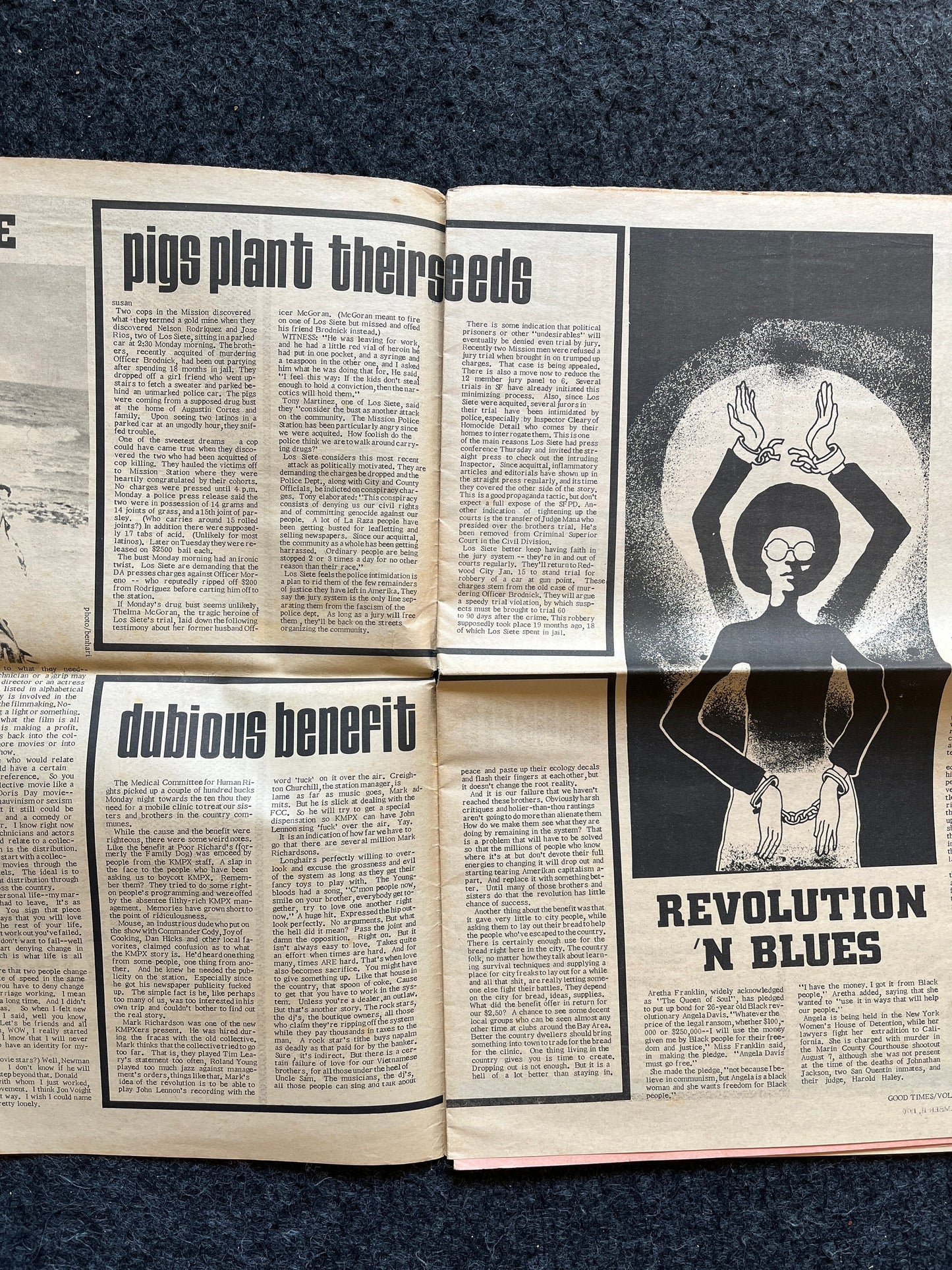 1970s High Times Underground Newspaper, Black Panther Party, Vintage Antique Collectibles, Hippie Grunge Art Gifts, San Francisco Gifts