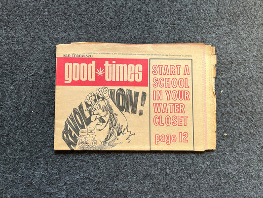 1970s High Times Underground Newspaper, Black Panther Party, Vintage Antique Collectibles, Hippie Grunge Art Gifts, San Francisco Gifts