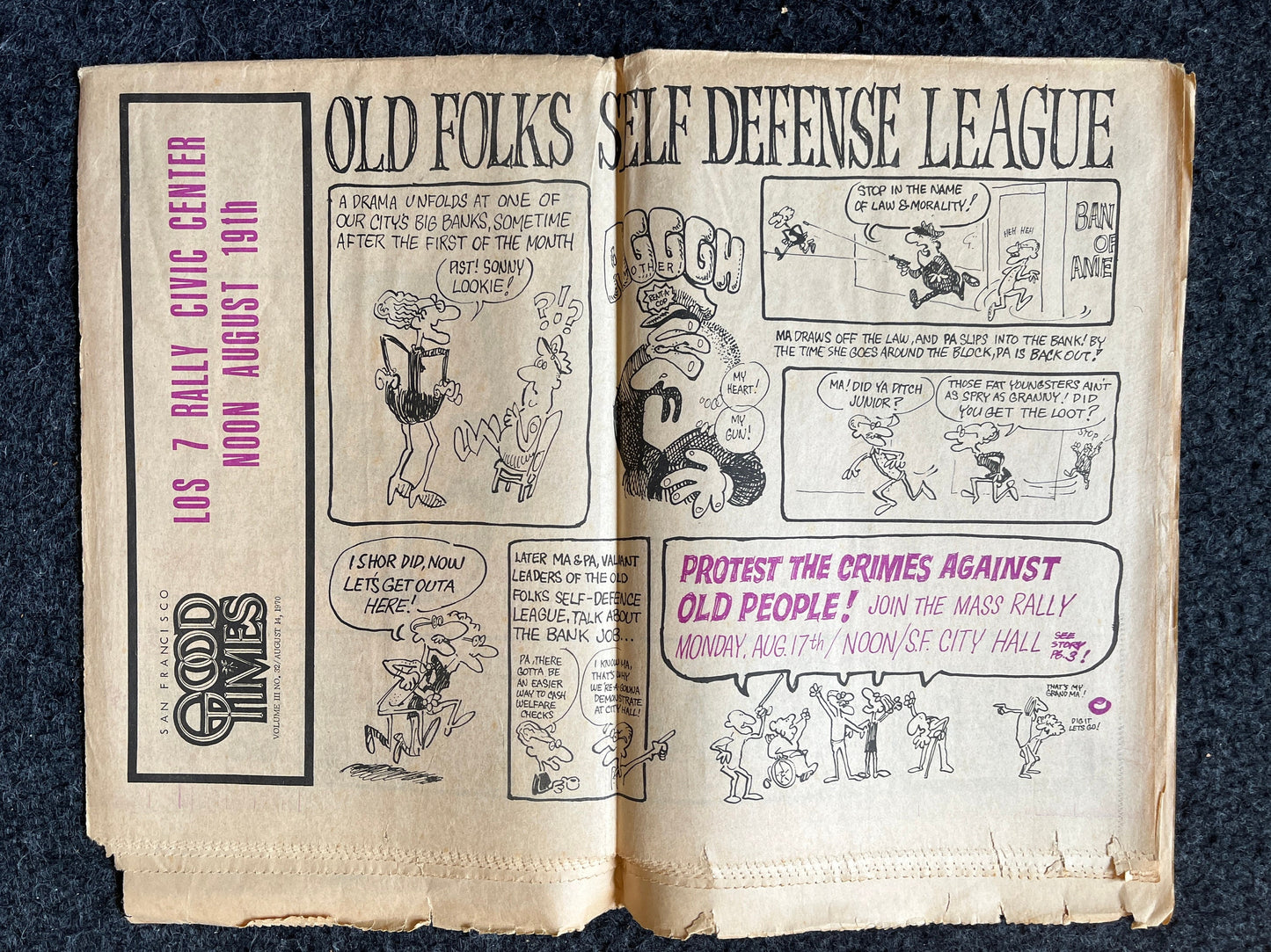 1970s High Times Underground Newspaper, Black Panther Party, Vintage Antique Collectibles, Hippie Grunge Art Gifts, San Francisco Gifts