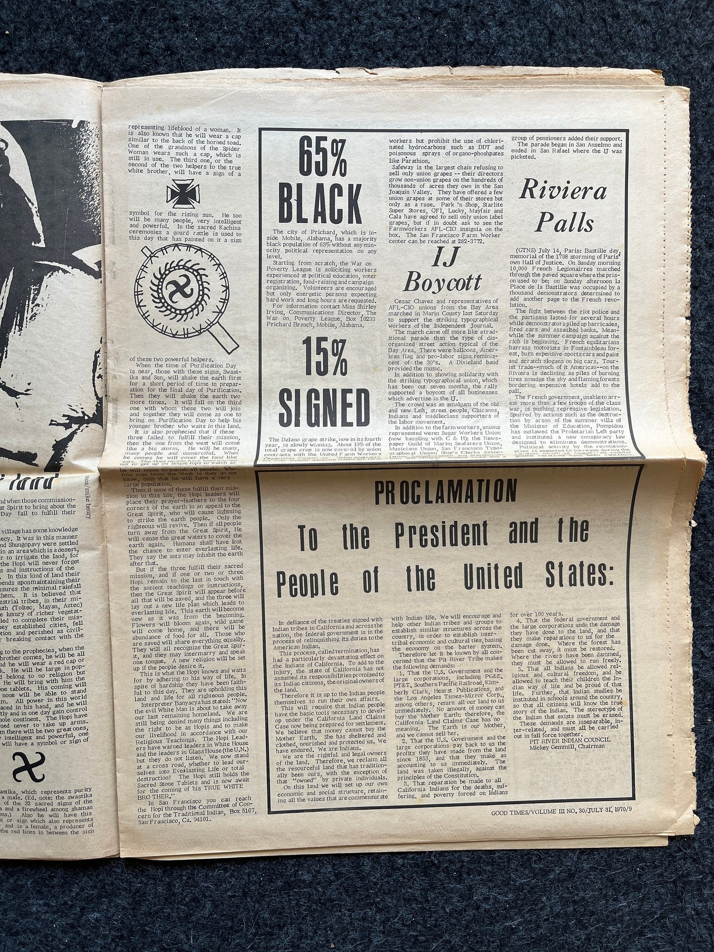 1970s High Times Underground Newspaper, Black Panther Party, Vintage Antique Collectibles, Hippie Grunge Art Gifts, San Francisco Gifts