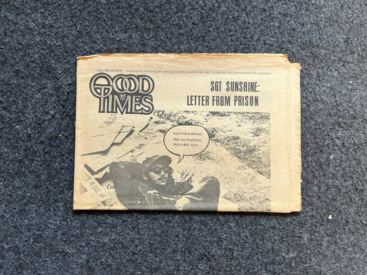 1970s High Times Underground Newspaper, Black Panther Party, Vintage Antique Collectibles, Hippie Grunge Art Gifts, San Francisco Gifts