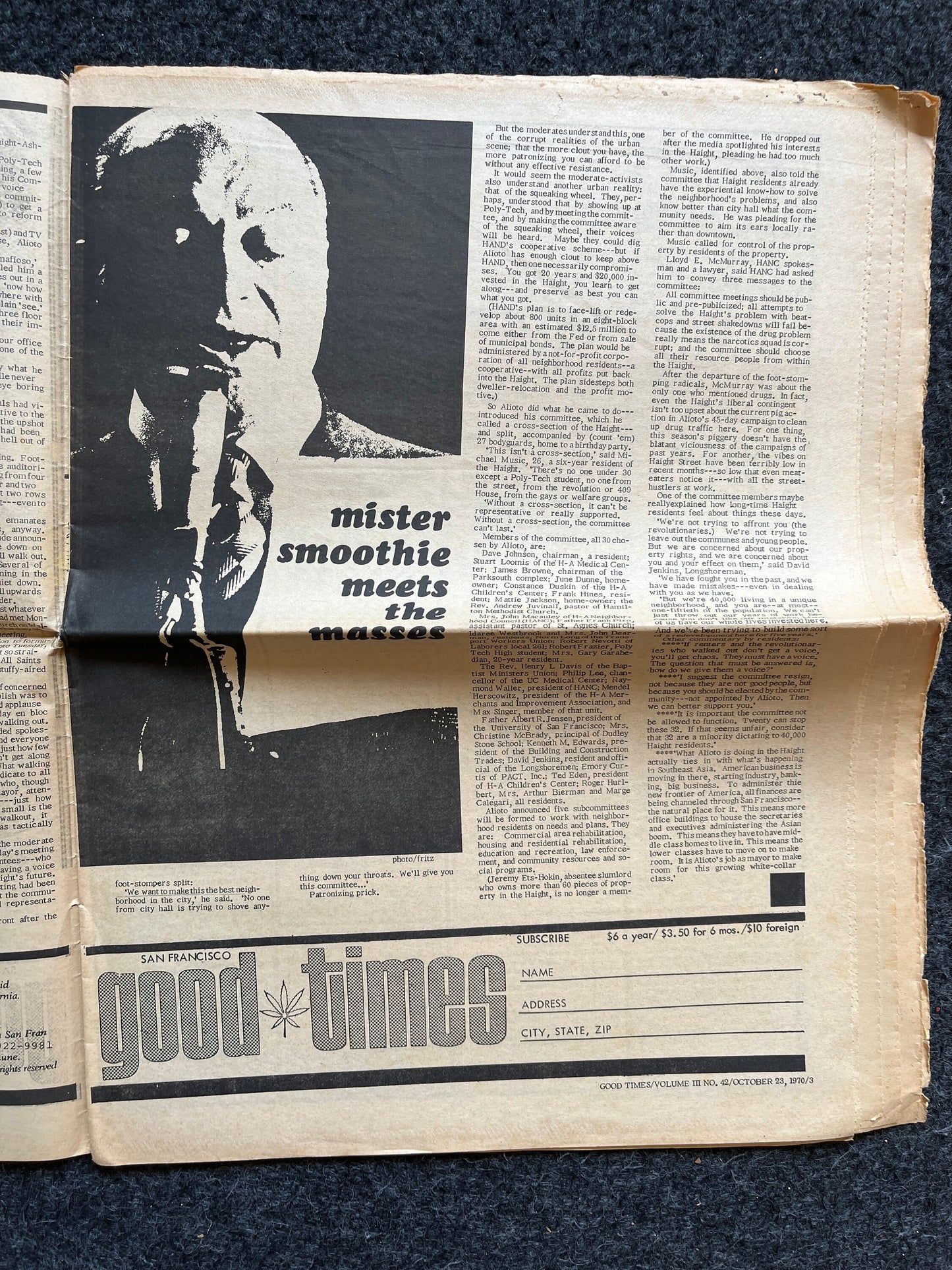 1970s High Times Underground Newspaper, Black Panther Party, Vintage Antique Collectibles, Hippie Grunge Art Gifts, San Francisco Gifts