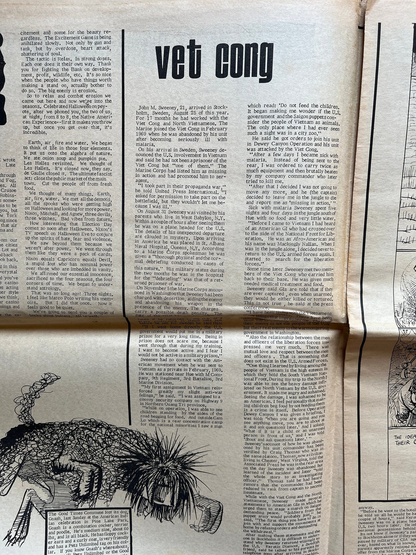 1970s Mao Zedong Propaganda Art High Times Underground Newspaper, Black Panther Party, Vintage Antique Collectibles, San Francisco Gifts