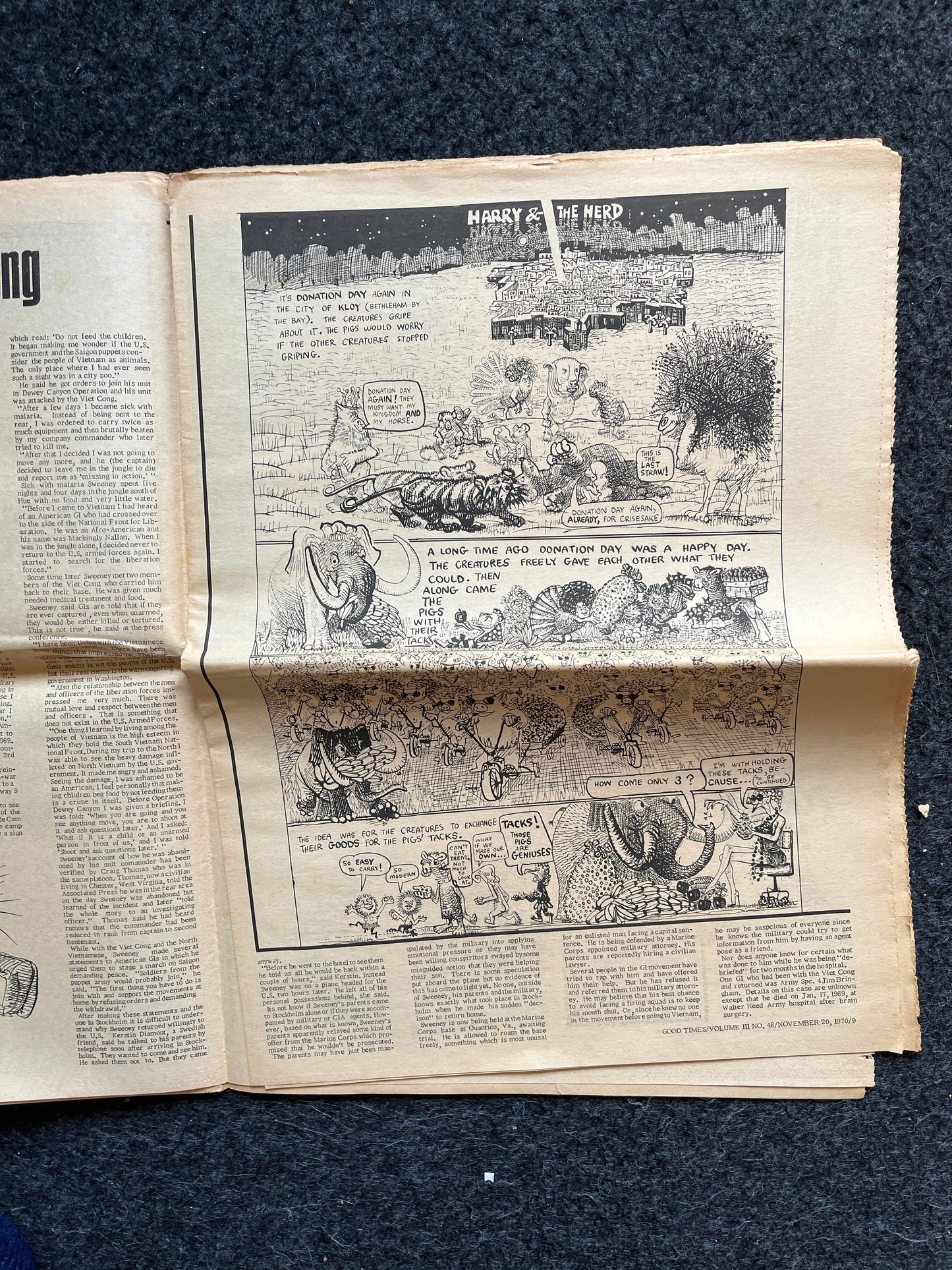 1970s Mao Zedong Propaganda Art High Times Underground Newspaper, Black Panther Party, Vintage Antique Collectibles, San Francisco Gifts