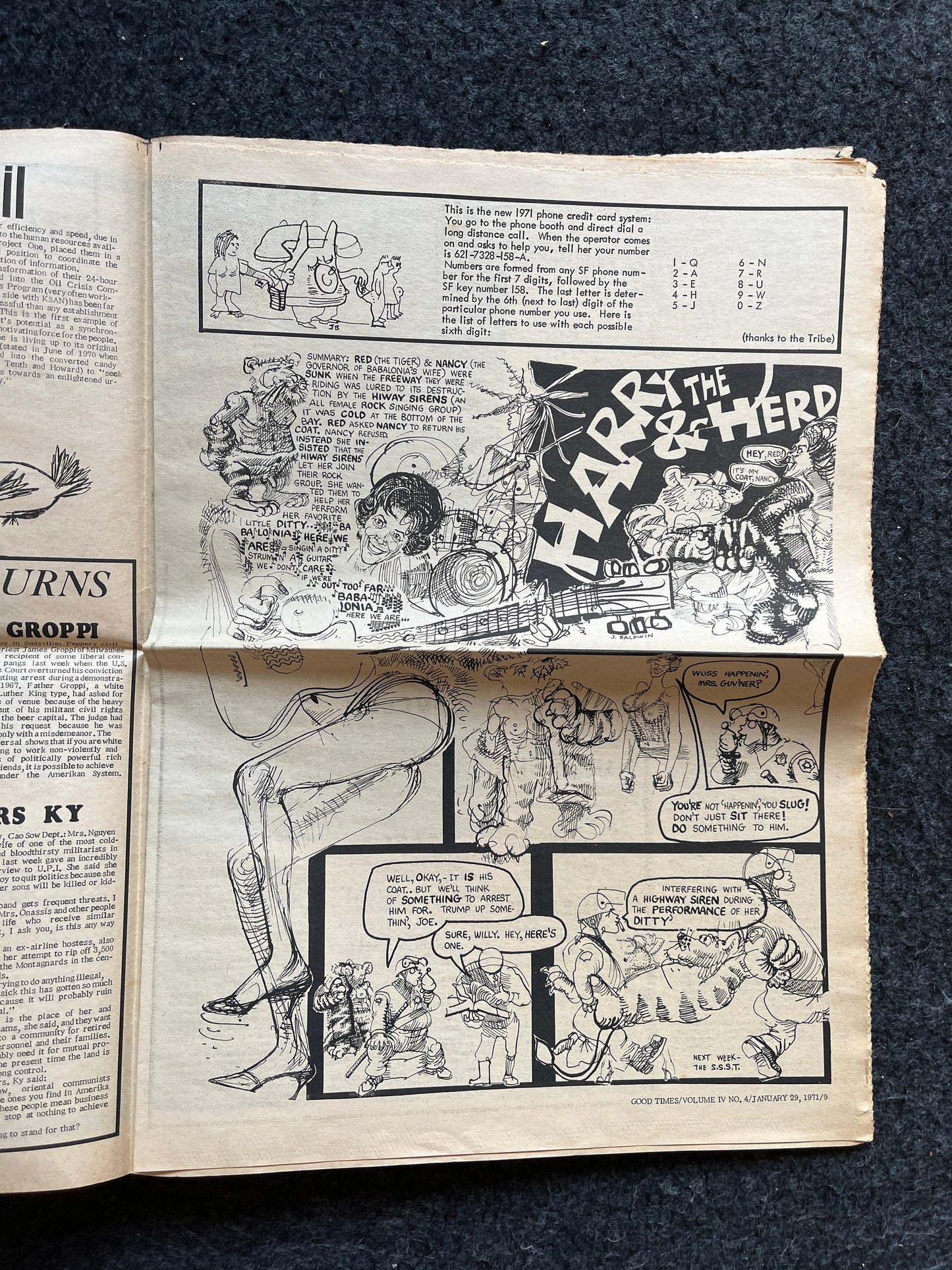 1970s High Times Underground Newspaper, Black Panther Party, Vintage Antique Collectibles, Hippie Grunge Art Gifts, San Francisco Gifts