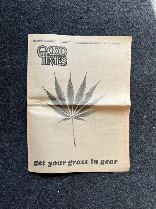 1970s High Times Underground Newspaper, Black Panther Party, Vintage Antique Collectibles, Hippie Grunge Art Gifts, San Francisco Gifts