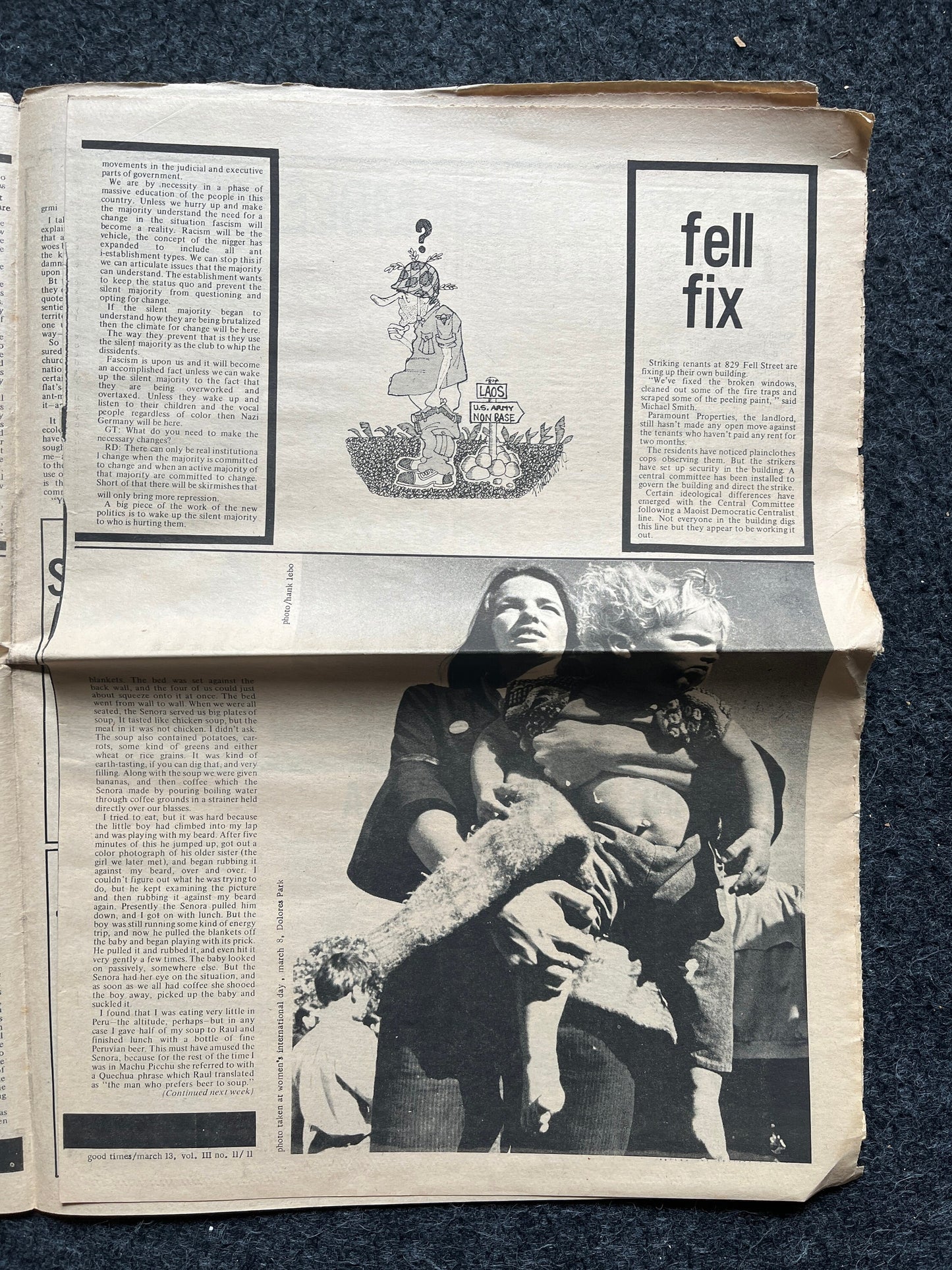 1970s Native American High Times Underground Newspaper, Black Panther Party, Vintage Antique Collectibles, Art Gifts, San Francisco Gifts