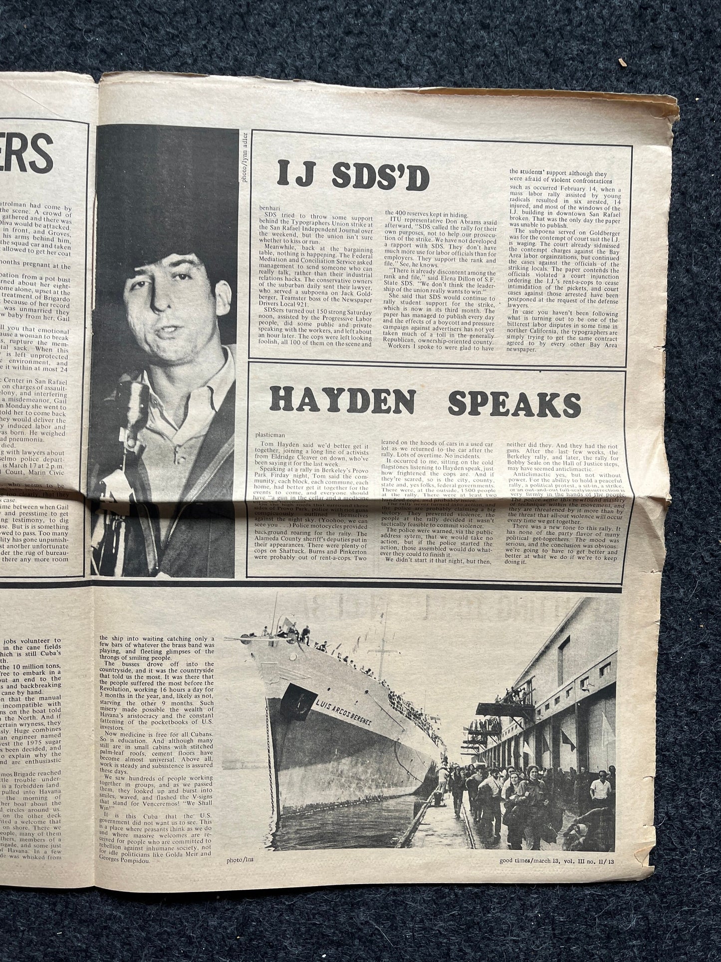 1970s Native American High Times Underground Newspaper, Black Panther Party, Vintage Antique Collectibles, Art Gifts, San Francisco Gifts