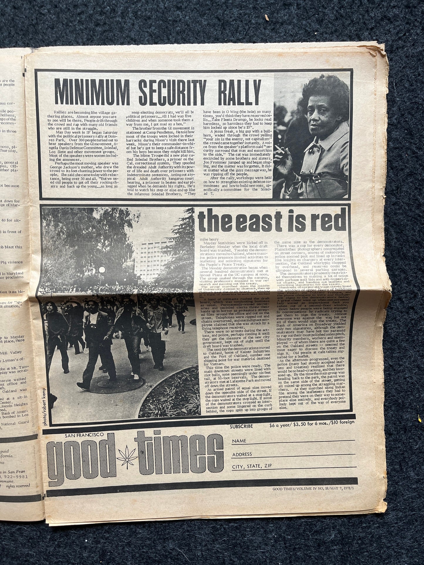 1970s High Times Underground Newspaper, Black Panther Party, Vintage Antique Collectibles, Hippie Grunge Art Gifts, San Francisco Gifts