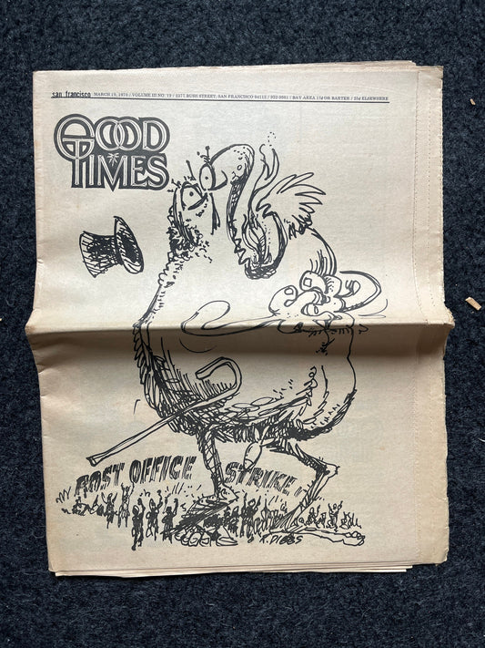 1970s High Times Underground Newspaper, Black Panther Party, Vintage Antique Collectibles, Hippie Grunge Art Gifts, San Francisco Gifts