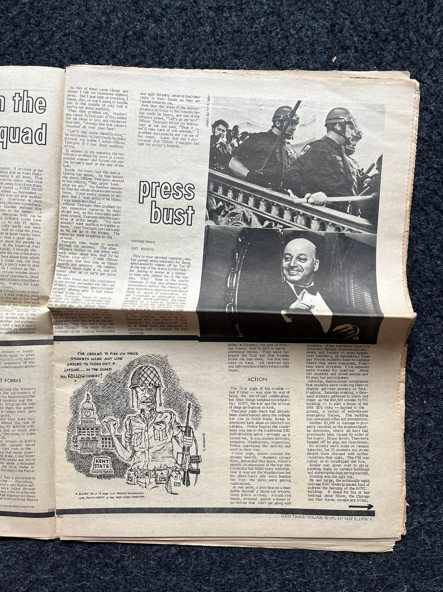 1970s High Times Underground Newspaper, Black Panther Party, Vintage Antique Collectibles, Hippie Grunge Art Gifts, San Francisco Gifts
