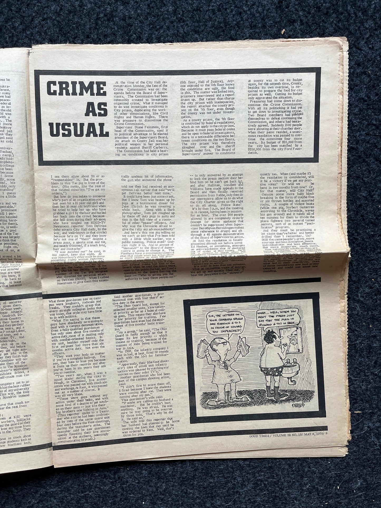 1970s High Times Underground Newspaper, Black Panther Party, Vintage Antique Collectibles, Hippie Grunge Art Gifts, San Francisco Gifts