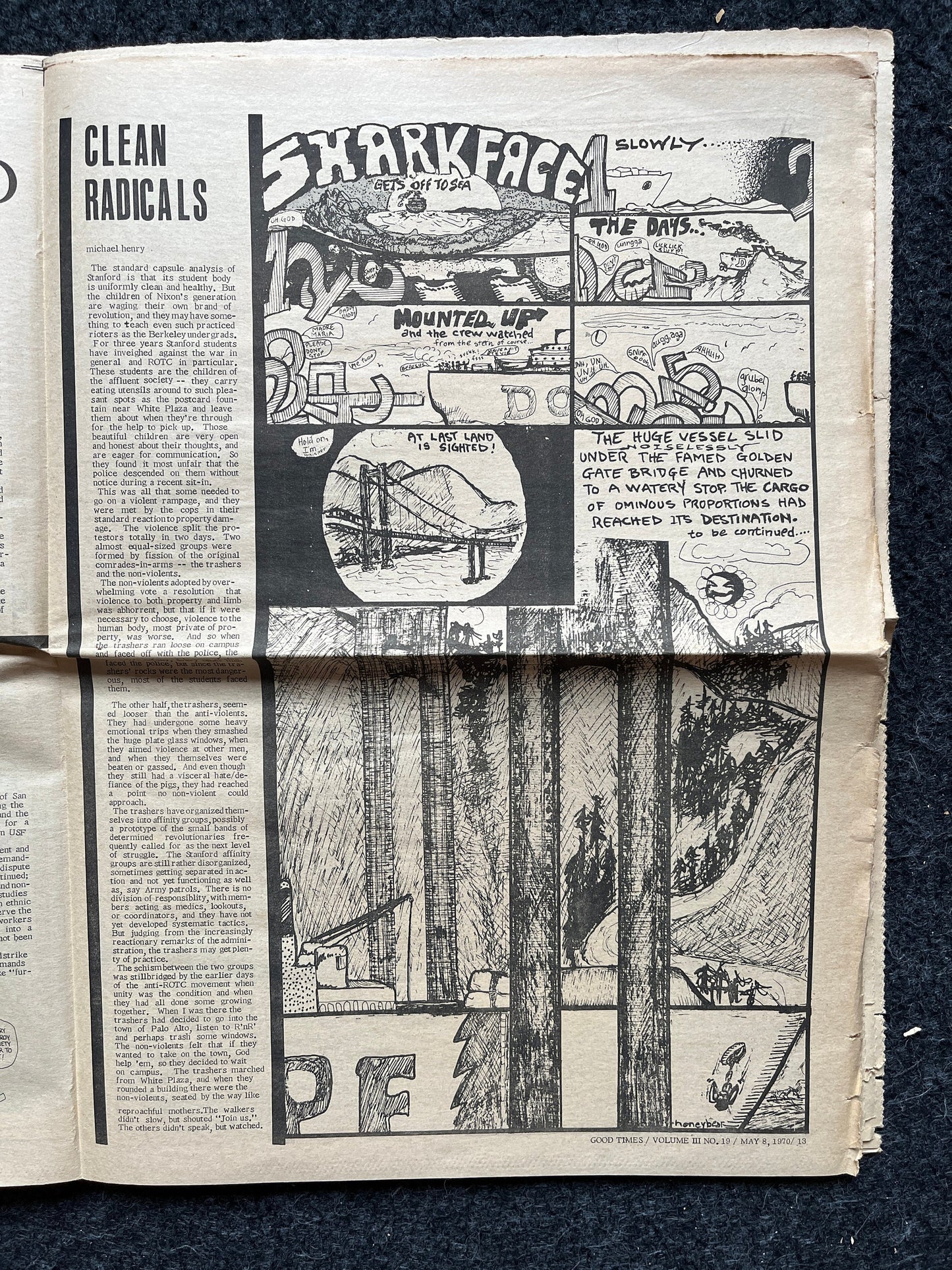 1970s High Times Underground Newspaper, Black Panther Party, Vintage Antique Collectibles, Hippie Grunge Art Gifts, San Francisco Gifts