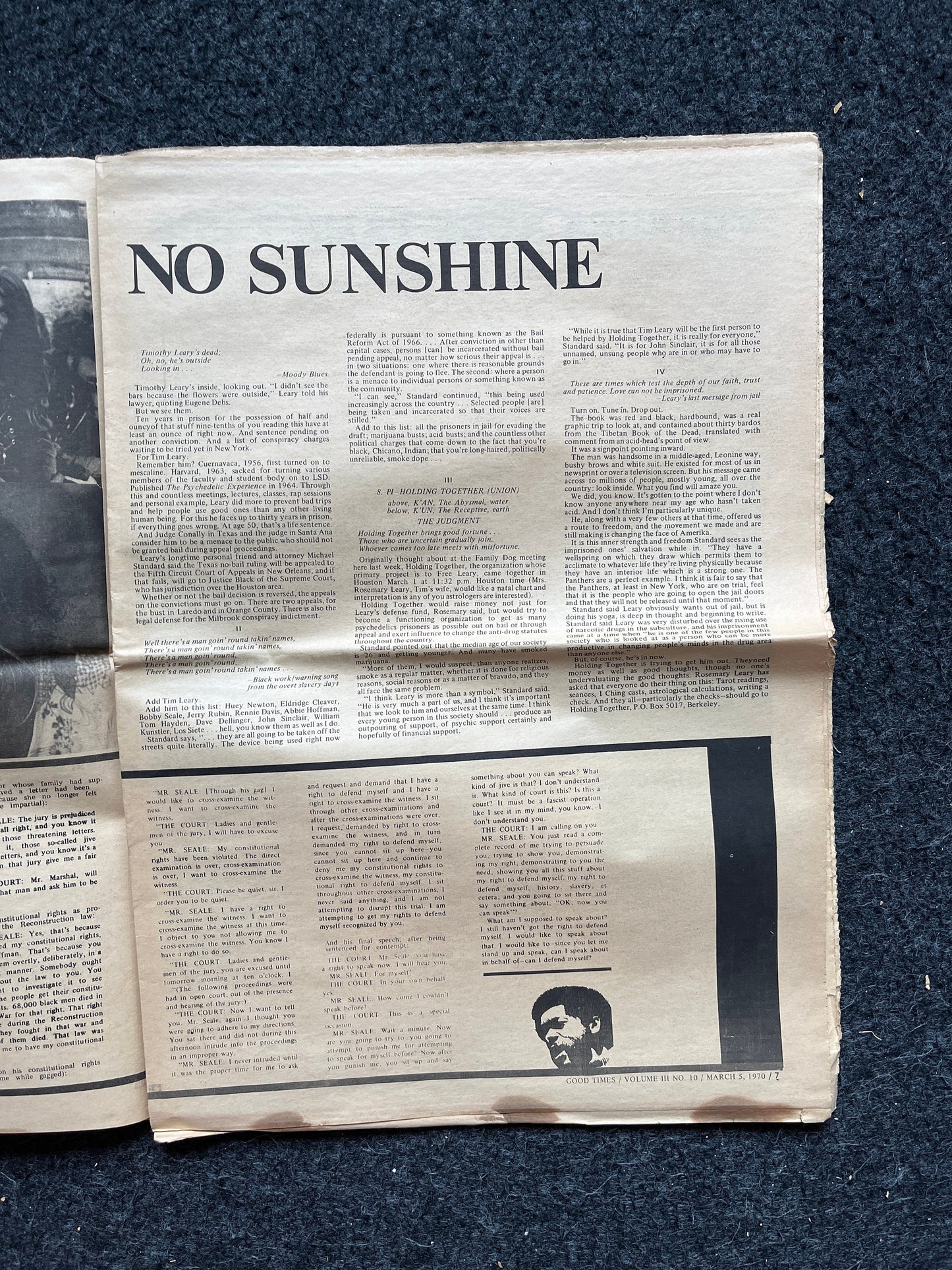 1970s High Times Underground Newspaper, Black Panther Party, Vintage Antique Collectibles, Hippie Grunge Art Gifts, San Francisco Gifts