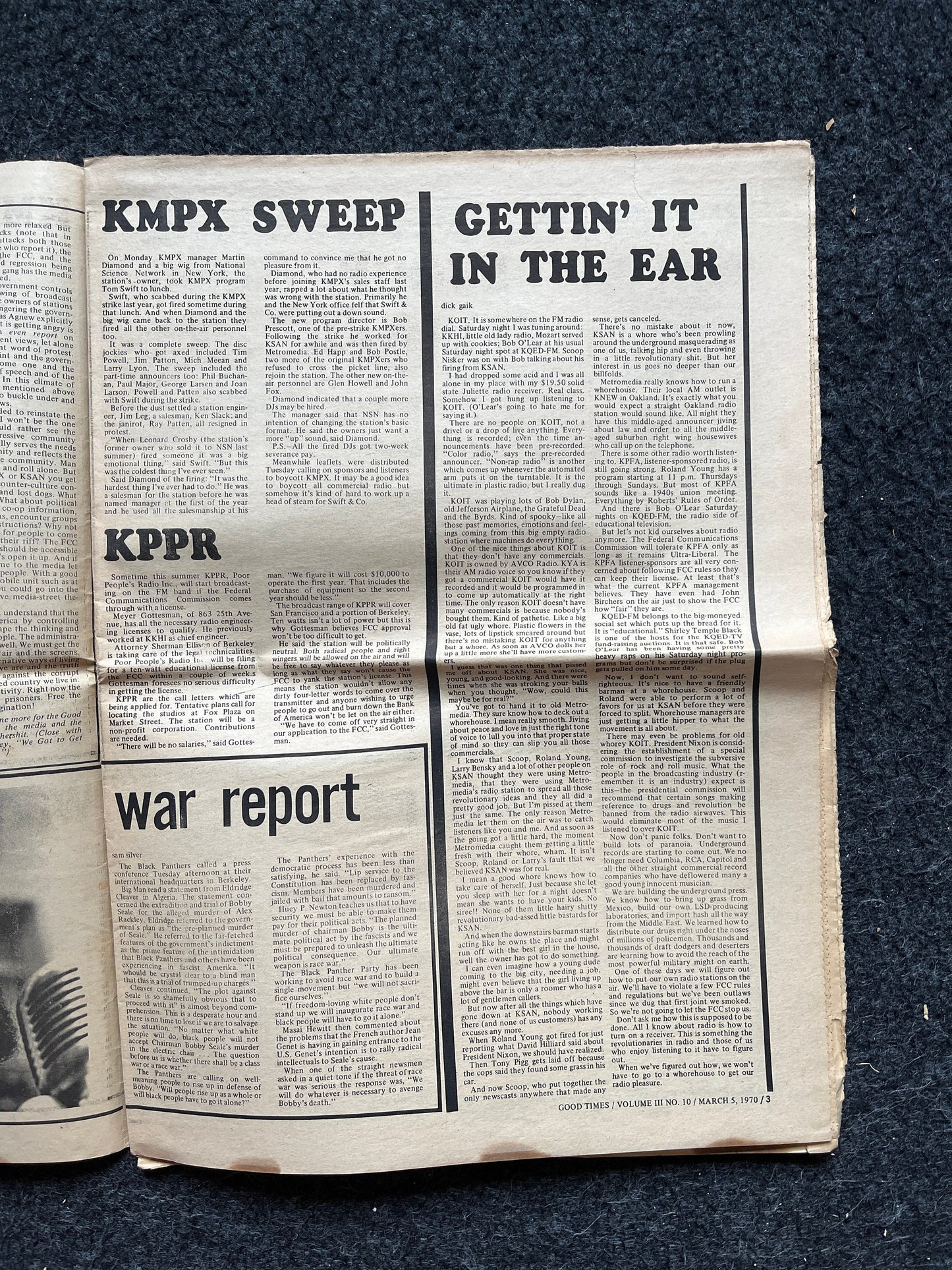 1970s High Times Underground Newspaper, Black Panther Party, Vintage Antique Collectibles, Hippie Grunge Art Gifts, San Francisco Gifts