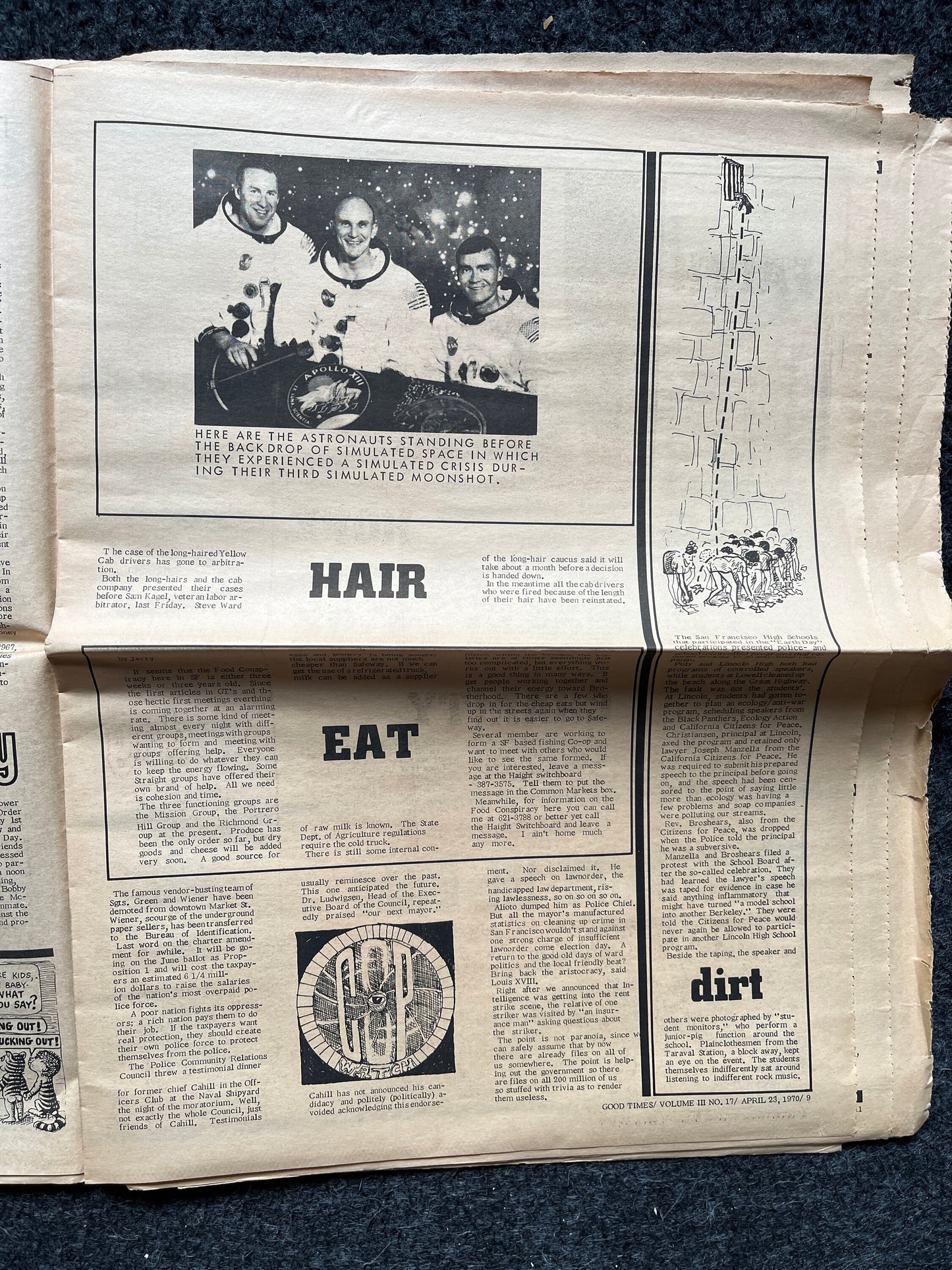 1970s High Times Underground Newspaper, Black Panther Party, Vintage Antique Collectibles, Hippie Grunge Art Gifts, San Francisco Gifts