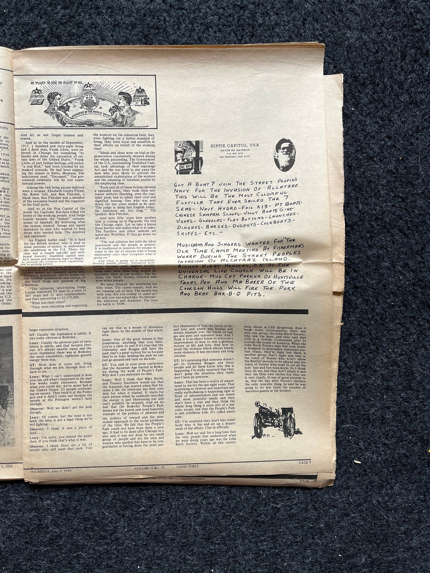 1970s High Times Underground Newspaper, Black Panther Party, Vintage Antique Collectibles, Hippie Grunge Art Gifts, San Francisco Gifts