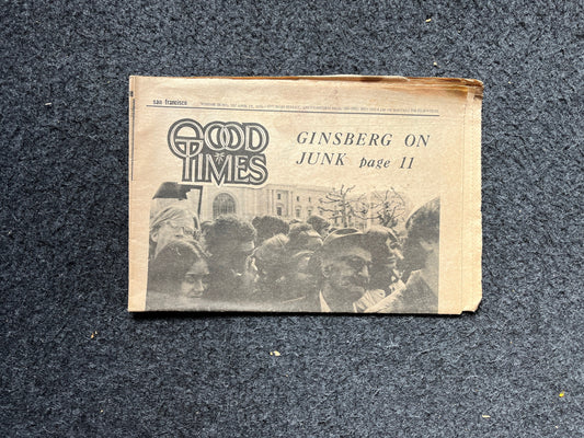 1970s High Times Underground Newspaper, Black Panther Party, Vintage Antique Collectibles, Hippie Grunge Art Gifts, San Francisco Gifts
