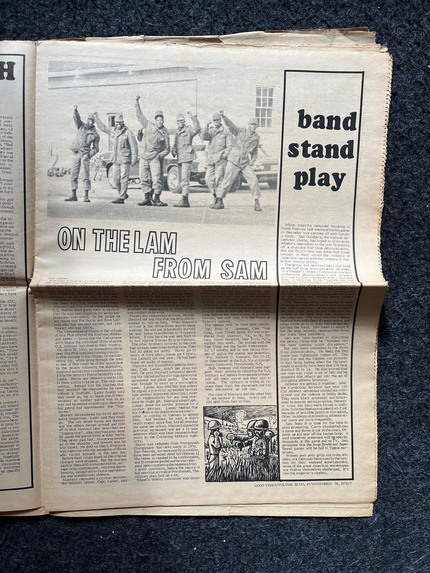 1970s High Times Underground Newspaper, Black Panther Party, Vintage Antique Collectibles, Hippie Grunge Art Gifts, San Francisco Gifts