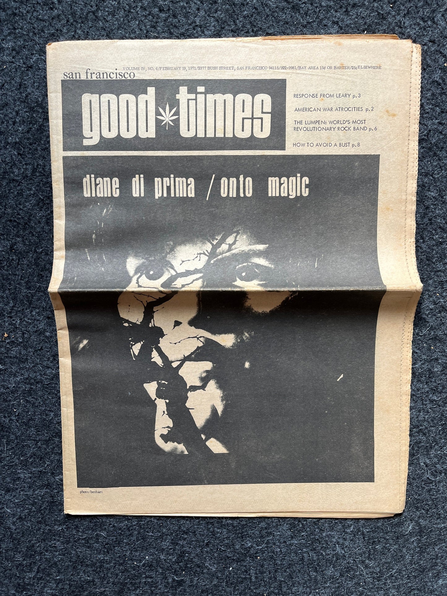 1970s High Times Underground Newspaper, Black Panther Party, Vintage Antique Collectibles, Hippie Grunge Art Gifts, San Francisco Gifts