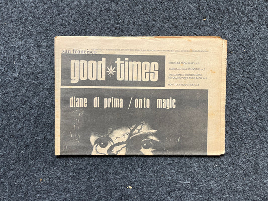 1970s High Times Underground Newspaper, Black Panther Party, Vintage Antique Collectibles, Hippie Grunge Art Gifts, San Francisco Gifts