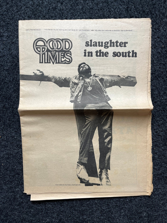 1970s High Times Underground Newspaper, Black Panther Party, Vintage Antique Collectibles, Hippie Grunge Art Gifts, San Francisco Gifts