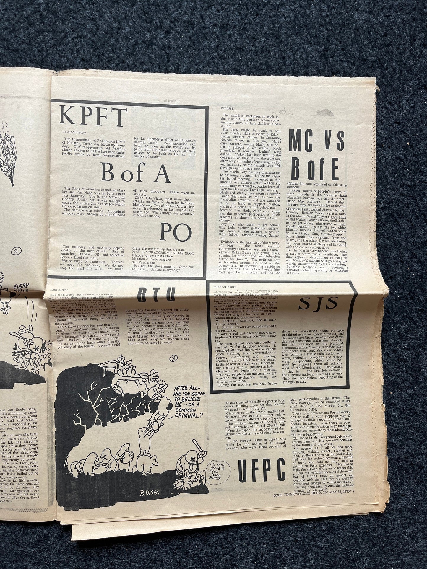 1970s High Times Underground Newspaper, Black Panther Party, Vintage Antique Collectibles, Hippie Grunge Art Gifts, San Francisco Gifts