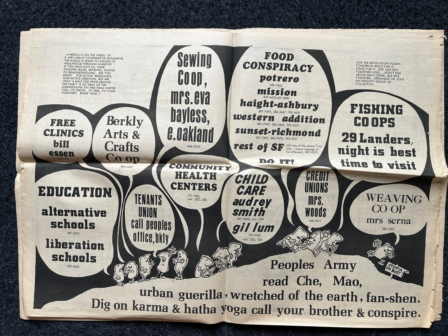 1970s High Times Underground Newspaper, Black Panther Party, Vintage Antique Collectibles, Hippie Grunge Art Gifts, San Francisco Gifts