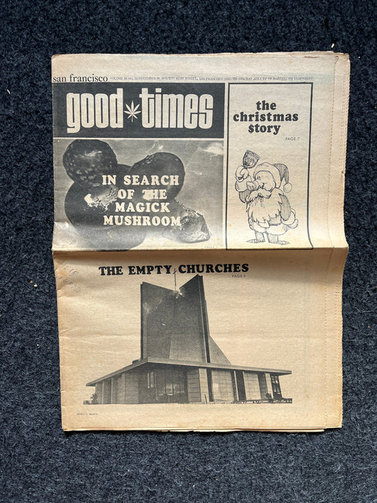 1970s Mushroom Art, High Times Underground Newspaper, Black Panther Party, Vintage Antique Collectibles, Grunge Art, San Francisco Gifts