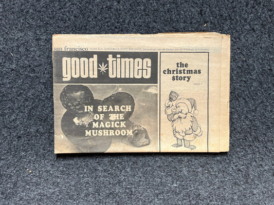 1970s Mushroom Art, High Times Underground Newspaper, Black Panther Party, Vintage Antique Collectibles, Grunge Art, San Francisco Gifts