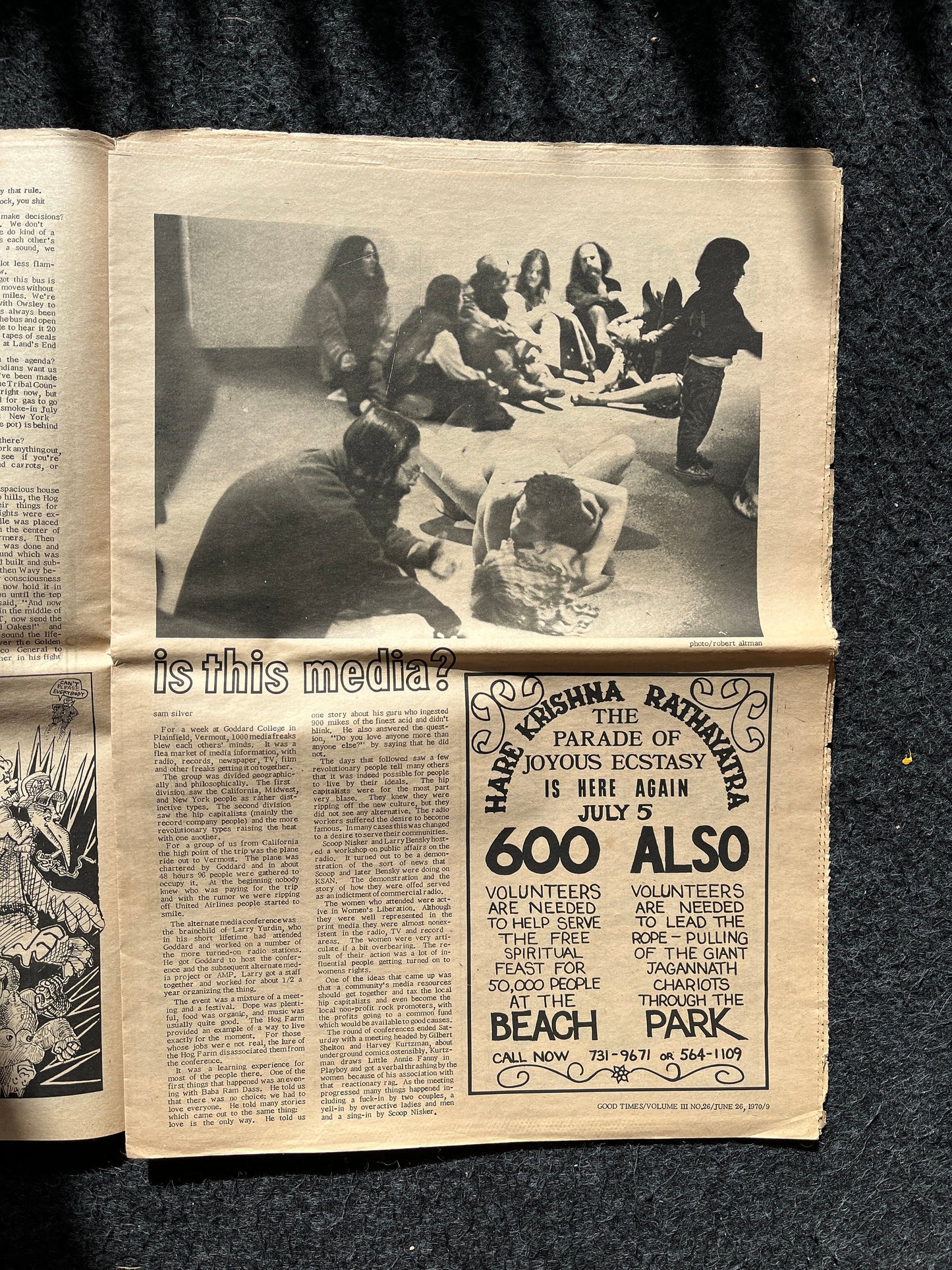 1970s High Times Underground Newspaper, Black Panther Party, Vintage Antique Collectibles, Hippie Grunge Art Gifts, San Francisco Gifts