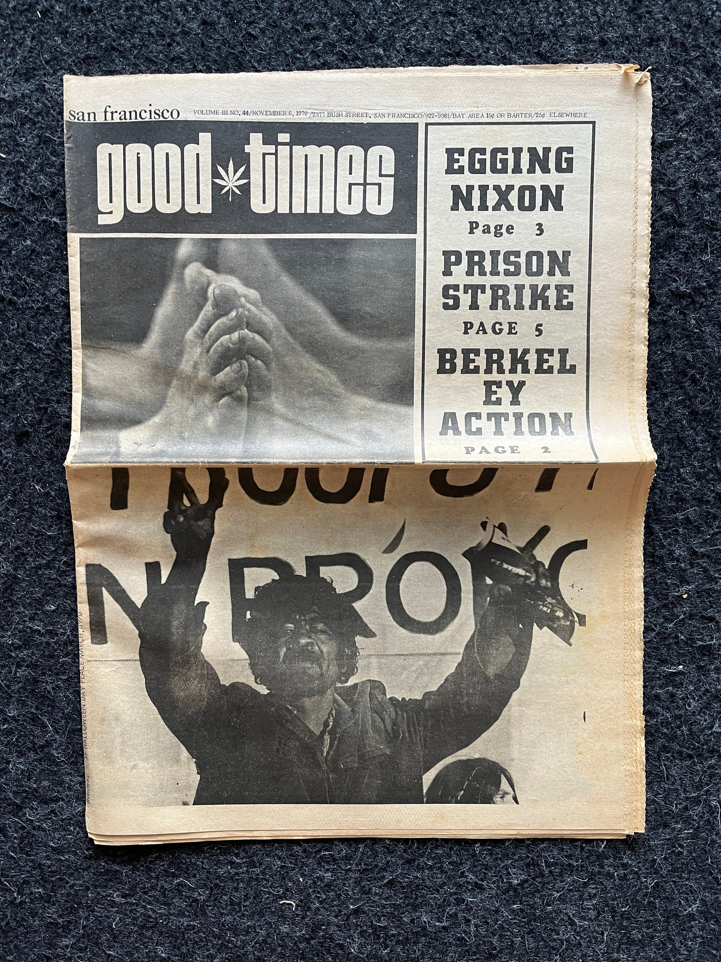 1970s High Times Underground Newspaper, Black Panther Party, Vintage Antique Collectibles, Hippie Grunge Art Gifts, San Francisco Gifts
