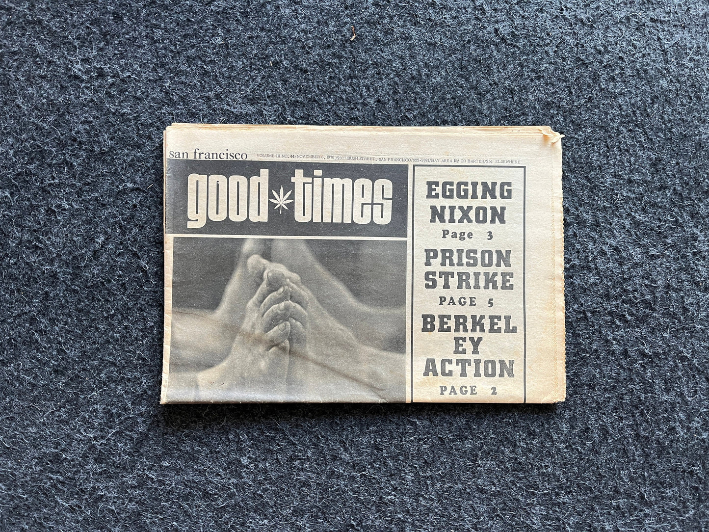 1970s High Times Underground Newspaper, Black Panther Party, Vintage Antique Collectibles, Hippie Grunge Art Gifts, San Francisco Gifts