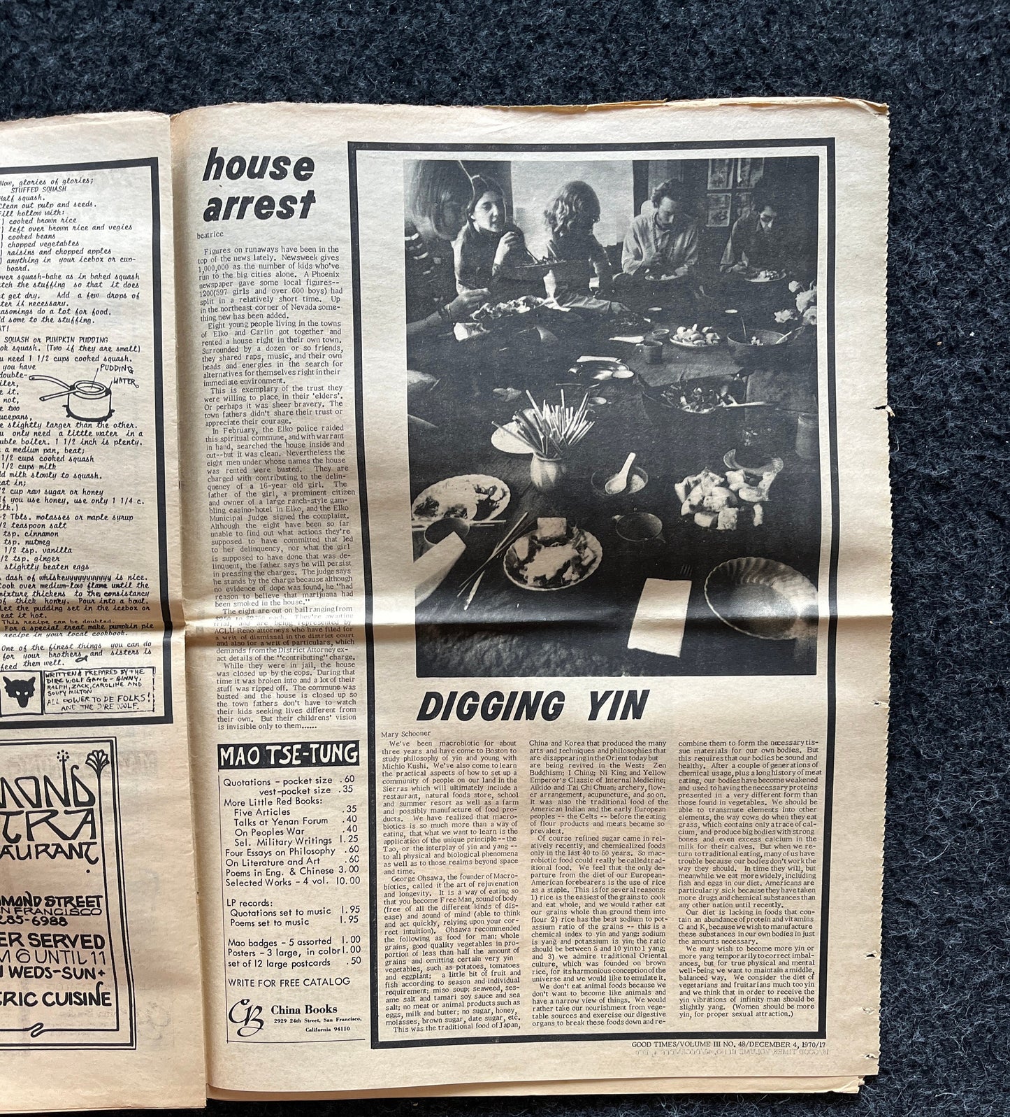 1970s High Times Underground Newspaper, Black Panther Party, Vintage Antique Collectibles, Hippie Grunge Art Gifts, San Francisco Gifts