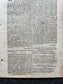 1777 London Gazette, History Wall Art, Original Antique Pamphlet, American President History and Wall Decor, George Washington