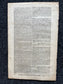 1780 King George in Poland, London Gazette, History Wall Art, Original Antique Pamphlet, American President History and Wall Decoration