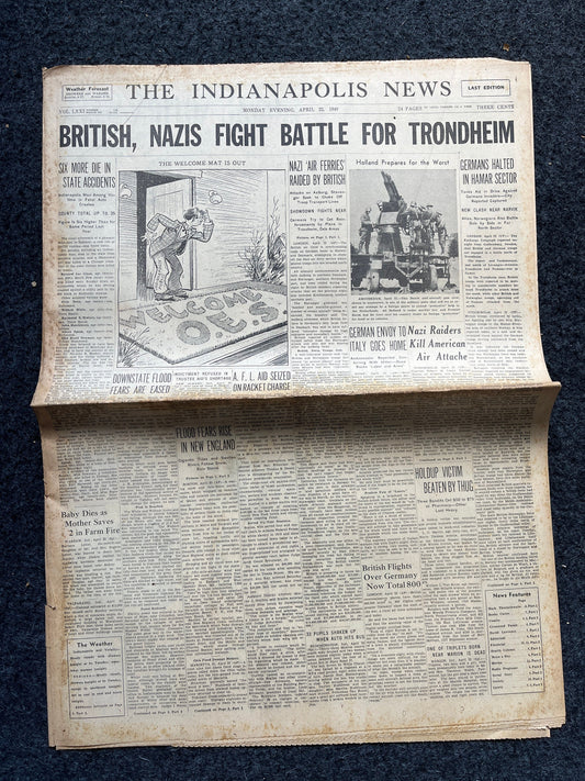1940 Battle for Trondheim Norway, Invasion of Denmark, German Advances into France, World War 2 Memorabilia Gifts, History Gifts,